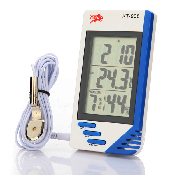 

Big Screen Indoor And Outdoor Temperature Hygrometer KT-908
