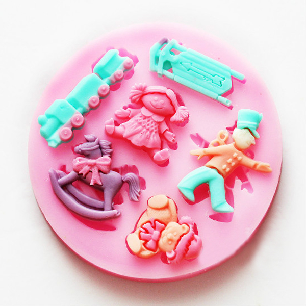 

Puppet Cartoon Silicon Fondant Cake Mould Mold Decorating Tools