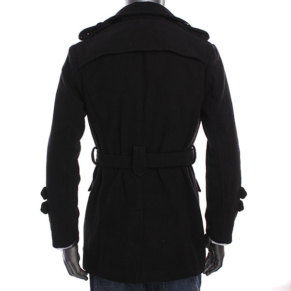 New Men's Casual Trench Double Breasted Slim Fit Long winter Coats ...