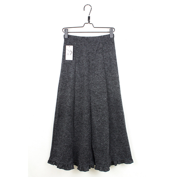Retro Noble Women's Fall Winter Flouncing Wool Fishtail Sweep Skirt ...