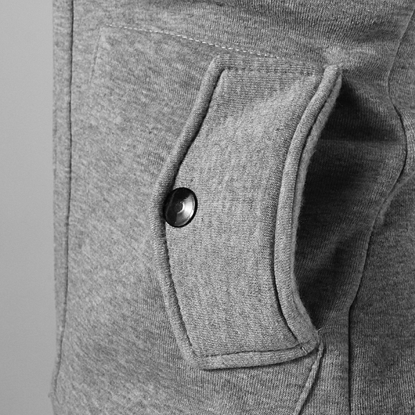 Men's Fashion Splicing Long-sleeved Cardigan Sweater Hoodies - US$21.48 ...