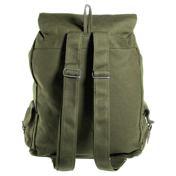 Unisex Canvas Hiking Side Pocket Backpack Shoulder Bag - US$24.99 sold out