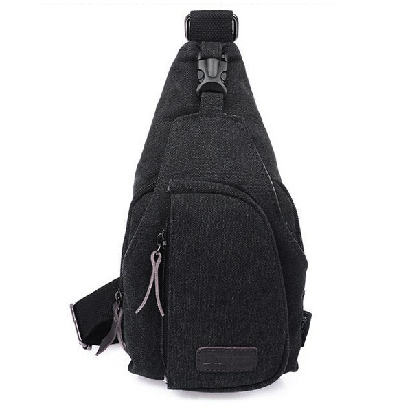 Mens Canvas Shoulder Chest Crossbody Bags - US$15.85 sold out