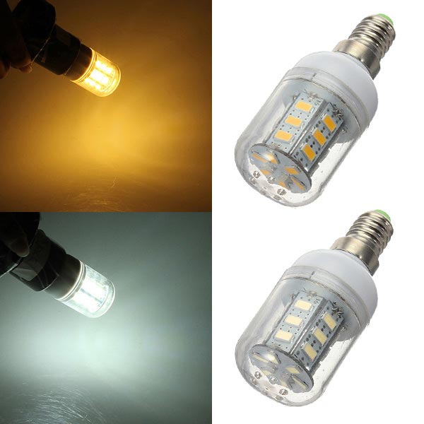 

E14 LED Bulb 5W 24 SMD 5730 Warm White/White AC 220V Corn Light