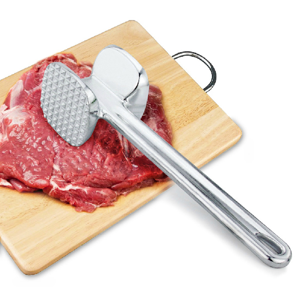 

Aluminum Alloy Two Side Meat Hammer Tenderizer Meat Mallet Steak Hammer Kitchen Pounder Tool
