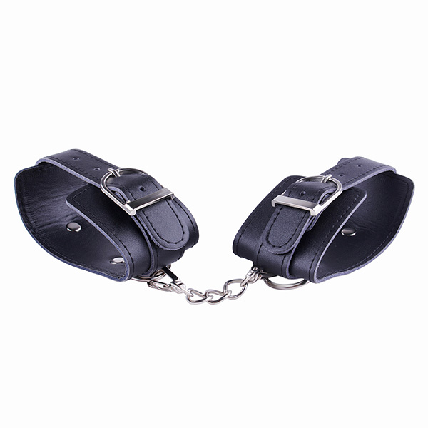 

A Piece Black Leather Fetish Bondage Hand Cuffs