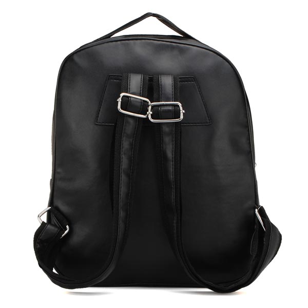 Women Leather Color Block Plaid Backpack Schoolbag - US$22.87 sold out