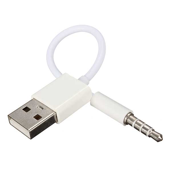 

3.5mm USB Data Sync Charging Cable Cord Dock Cover For iPod
