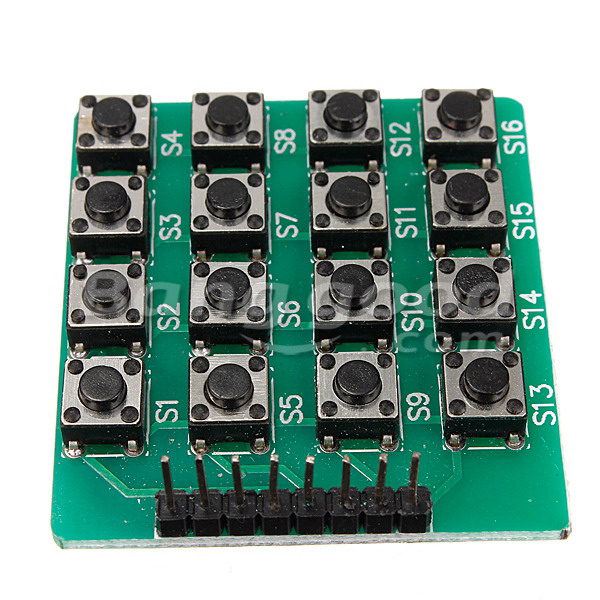 12 10Pcs 4x4 16-Key Matrix Keypad Keyboard Module 16 Buttons For Arduino