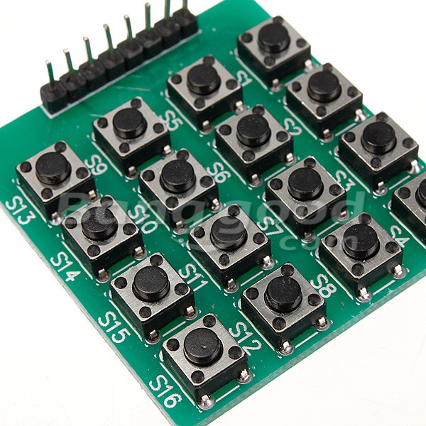 13 10Pcs 4x4 16-Key Matrix Keypad Keyboard Module 16 Buttons For Arduino