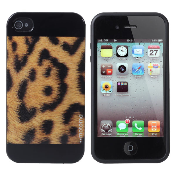 

Tiger Grain Pattern TPU Defender Soft Cover Case For iPhone4 4S