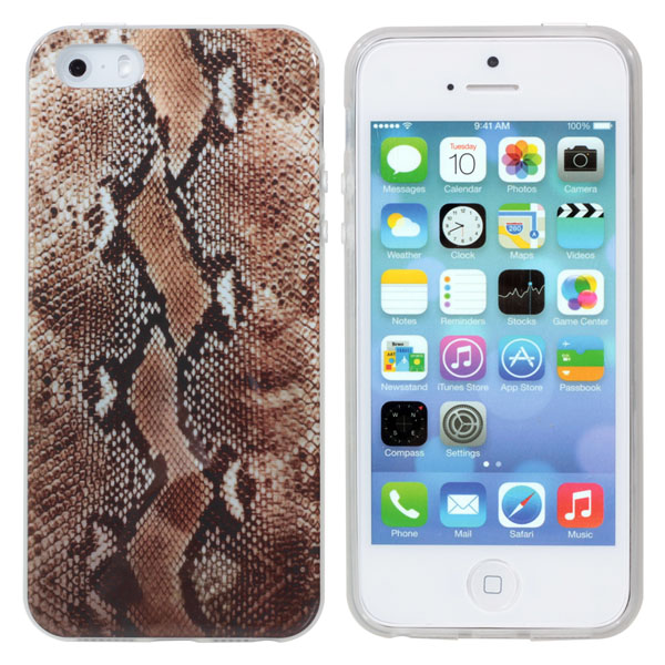 

Serpentine Pattern TPU Defender Soft Cover Case For iPhone5 5S