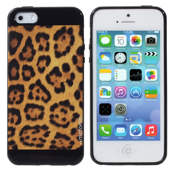 

Leopard Grain Pattern TPU Soft Protective Cover Case For iPhone5 5S