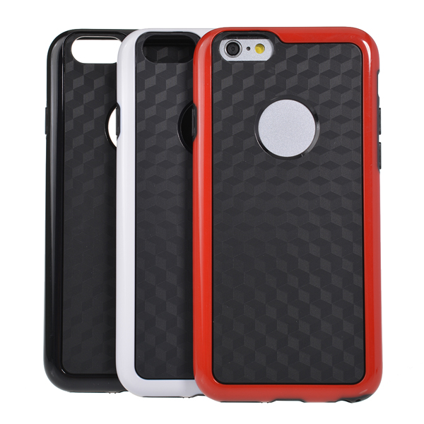 

Double Color With Logo Hole Hornet Case For iPhone 6 Random Delivery