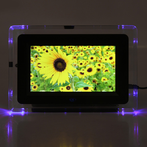 

7 Inch TFT-LCD Digital Photo Frame Movies MP3 MP4 Player Light Flash