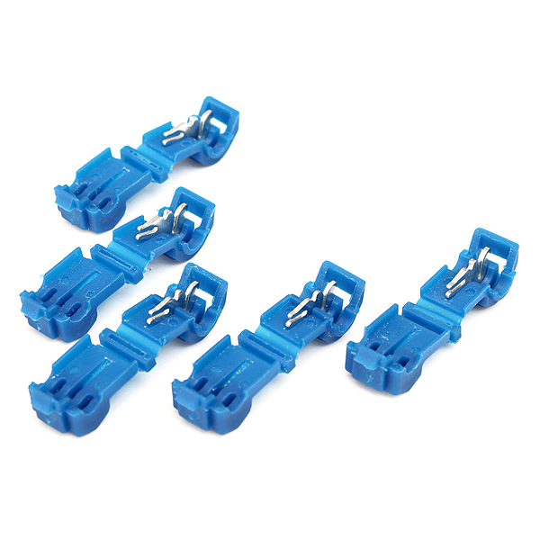 

5pcs Insulated Quick Wire Connectors Blue 18-14 AWG Audio Terminal