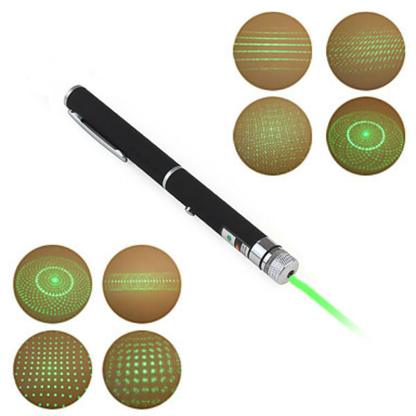 

Pen Shape 5mW 532nm 5-Patterns Green Light Laser Pointer+AAA