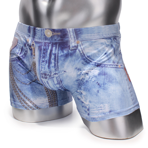 Men's Breathable Underwear Imitation Cowboy Soft Boxers - US$7.99