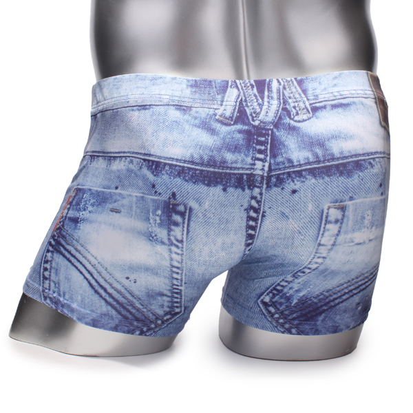 Men's Breathable Underwear Imitation Cowboy Soft Boxers - US$7.99