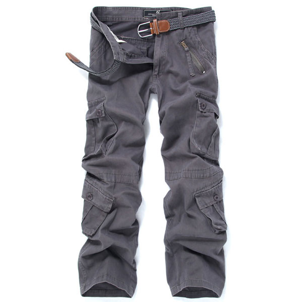 Multi Pockets Mens Pants Casual Camouflage Cargo Pants - US$39.99
