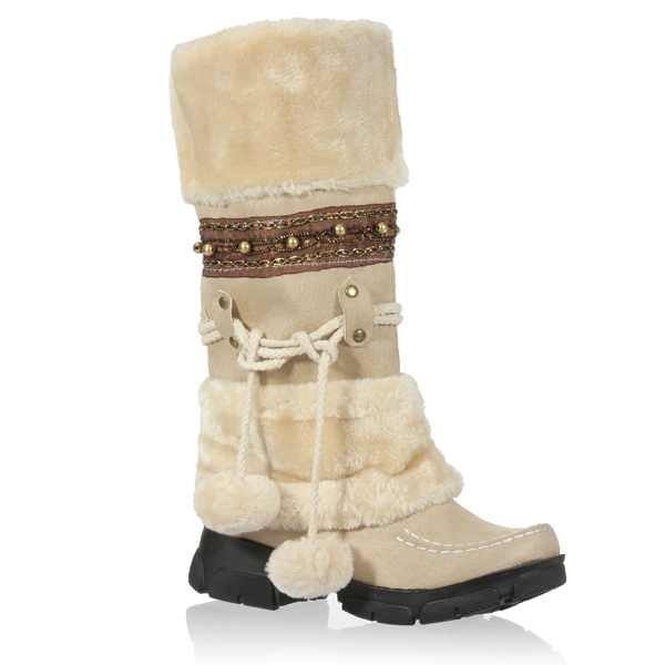 Women Lace Up Warm Mid-calf Snow Boots Ski Snow Shoes - US$20.99