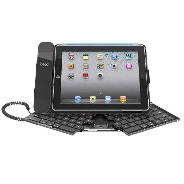 

Foldable Wireless Bluetooth Keyboard Holder Case Cover For iPad 2 3