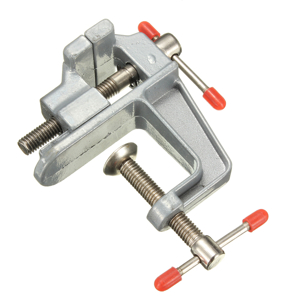 Aluminum Miniature Small Clamp On Table Bench Vise Tool 