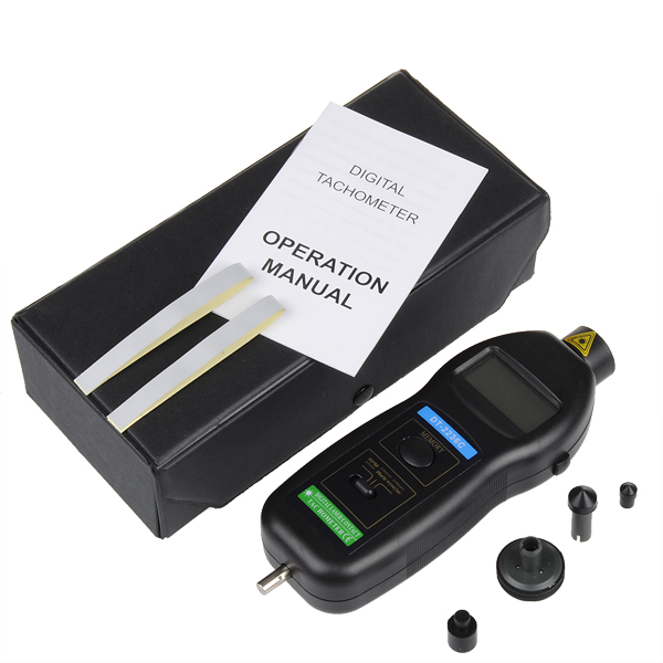 DT2236C Digital Laser RPM Tachometer Contact Measurement Tool 
