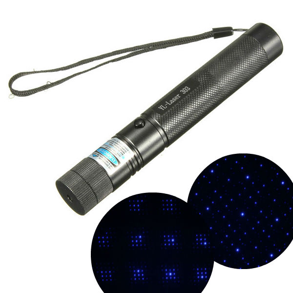 

303 405nm Purple Light High Power Adjustable Laser Pointer +Keys