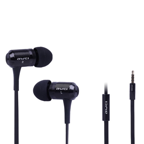 

AWEI ES-100i Super Bass In-ear Earphone With MIC Headset For Cellphone