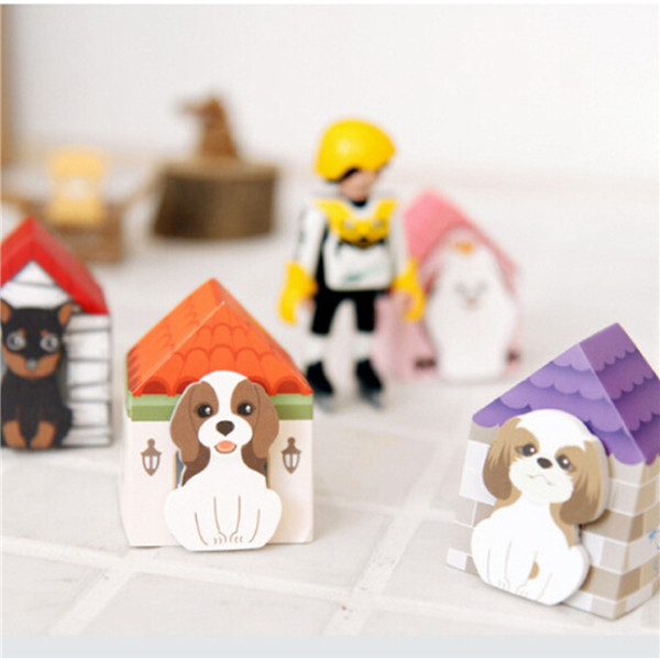 

Lovely Puppy House Bookmark Sticker Memo Mark Tab Sticky Notes