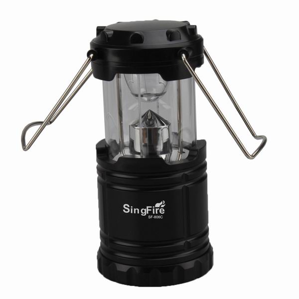 

SingFire SF-806C Camping Hiking Lantern Outdoor Portable Light Lamp 60lm 1-LED 1-Mode White