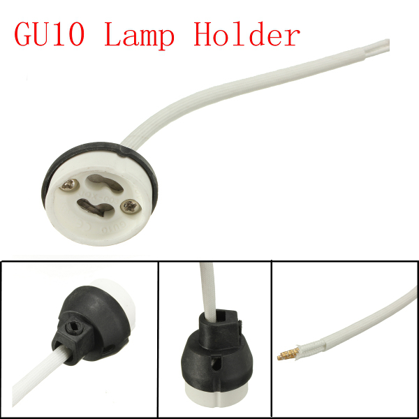 GU10 Lamp Holder LED Light Bulb Down Light Fitting Ceramic Base Connector