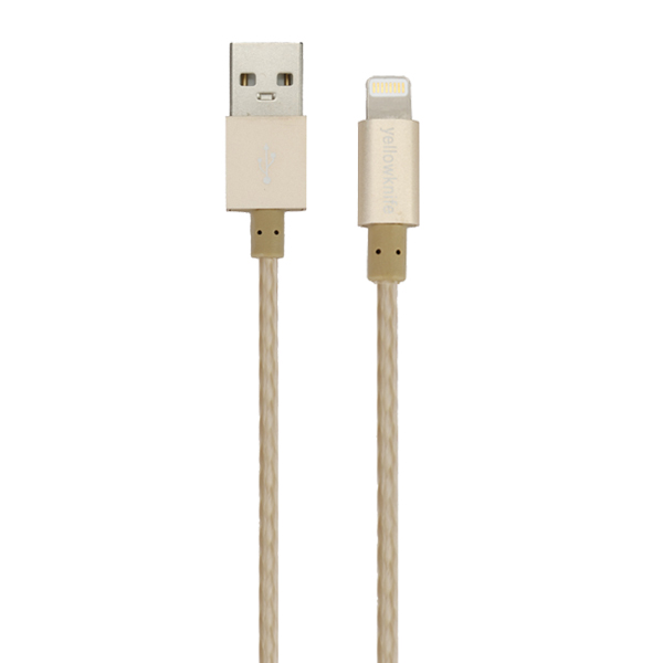 

Original Yellowknife Metal 8Pin Data Sync Charger USB Cable For iPhone iPad