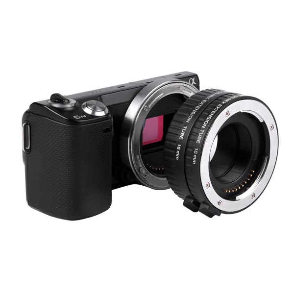 

WeiHe DG-NEX Auto Focus AF Macro Extension Tube Ring 10mm 16mm Set For SonyE-mount Lens