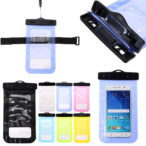 

Universal Waterproof IPX8 Underwater Dry Bag Pouch Case For Mobile Phone Under 6 Inch