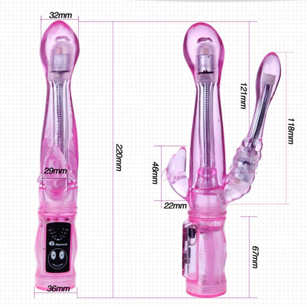 Double-vibe Tease 6 Speeds Bendable Vibrator G Spot Anal Vaginal Clitoral Stimulation