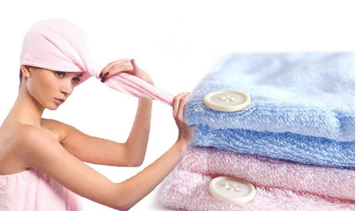 Fast-drying microfiber hair towel