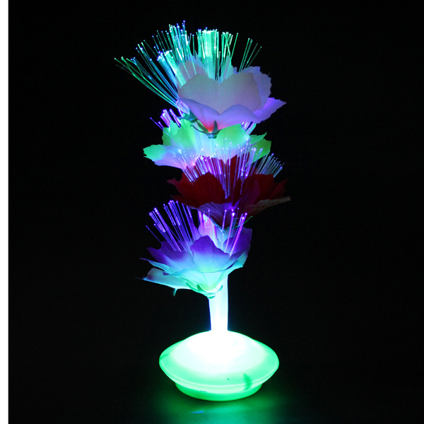 

Colorful Fiber Optic Flower Xmas Gift Party Home Nightlight Lamp