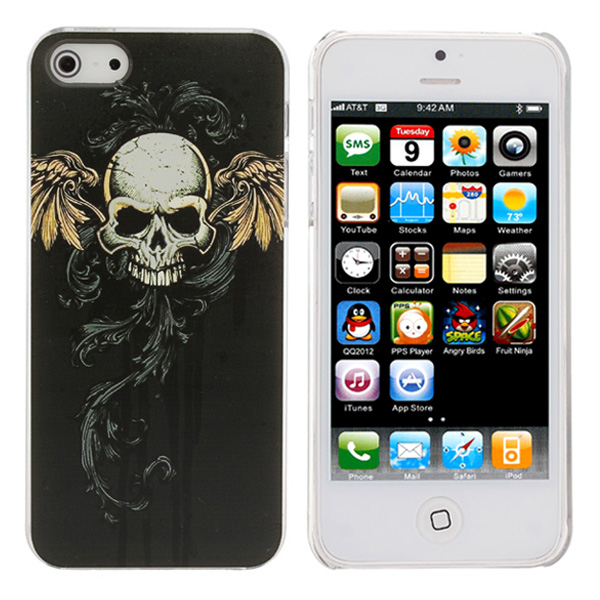 

Cool Black Skeleton Head Design Skull Case Cover Skin For iPhone 5