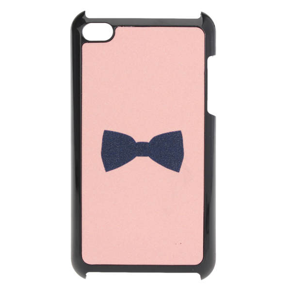 

Pink Cute Frosted Bow Back Plastic Case Cover Skin For iPod Touch 4