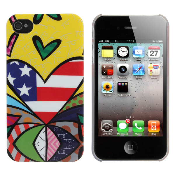 

Novelty Strange Colorful Painting Love America Case For iPhone 4 4S
