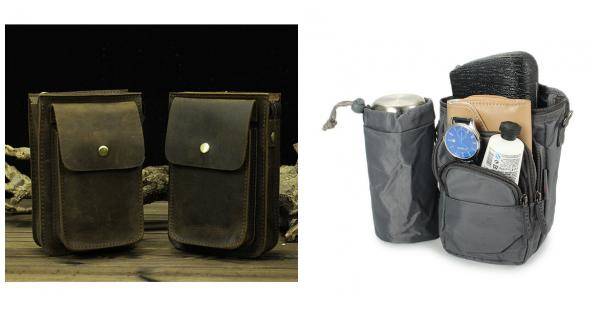 

7inch Cellphone Waist Bag Men Retro Genuine Leather Camera Waist Bag Crossbody Bag