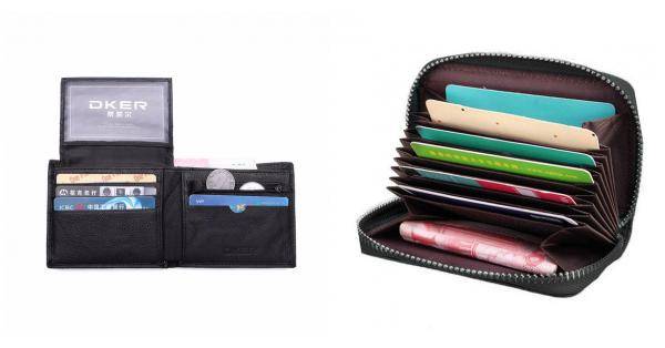 

Men Genuine Leather RFID Anti-Theft Short Wallet Credit Card Holder Coin Bag Holder