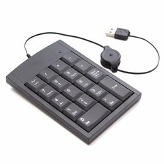 18 Keys Mini USB Numeric Keypad Slim Laptop Number Keyboard