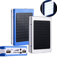 Bakeey 5x18650 Dual USB Solar Energy Camping Flashlight 20000mAh Battery Case Power Bank Box
