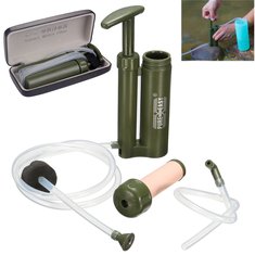 IPRee® Outdoor Tactical Water Filter Purifier Pump Camping Hiking Emergency Survival Kit