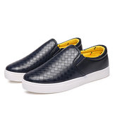 Mens Stretch Knitting Casual Shoes Elastic Band Slip-On Flat Sport ...
