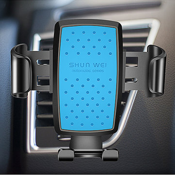 Car Gravity Linkage Phone Holder Air Vent 360 Degrees Rotation Gear Holder 