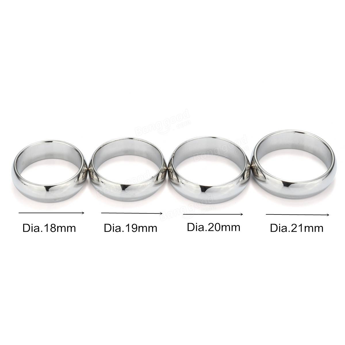 4 Sizes Super Strong Magnetic PK Magic Ring Round Silver Tricks 18/19 ...